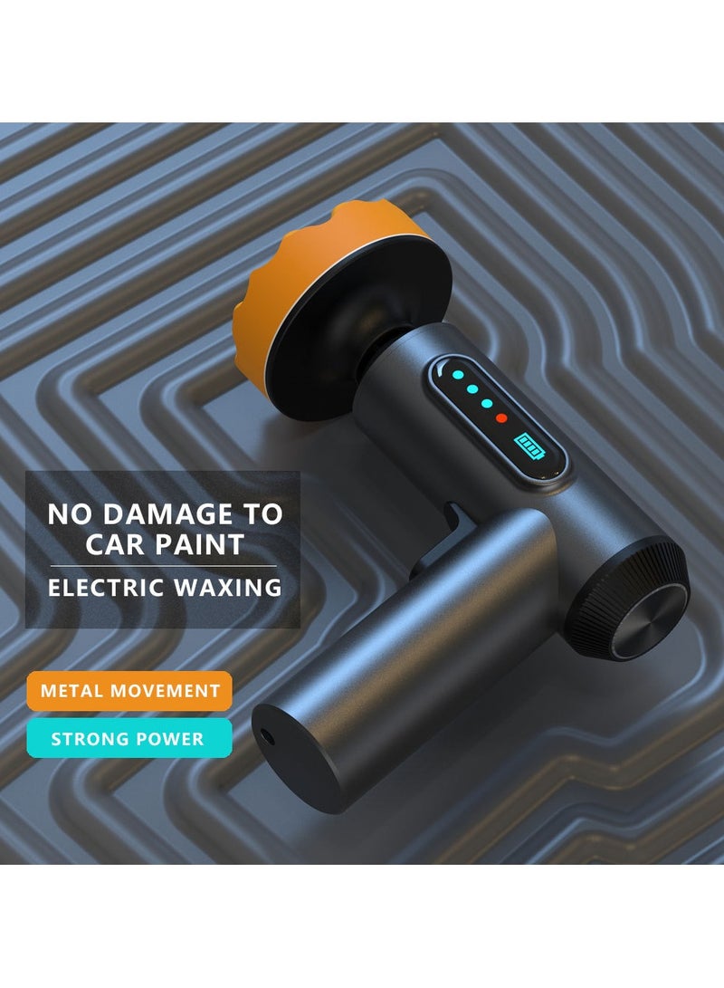 عام **ملمع سيارات يدوي محمول قابل للشحن عبر USB - رؤوس قابلة للتبديل متعددة، ضوضاء منخفضة، تلميع فعال لشمع السيارات وإزالة الخدوش** - Image 3